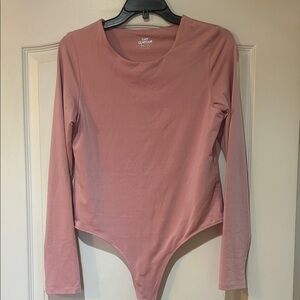 Chic Couture Pink Long Sleeve Bodysuit